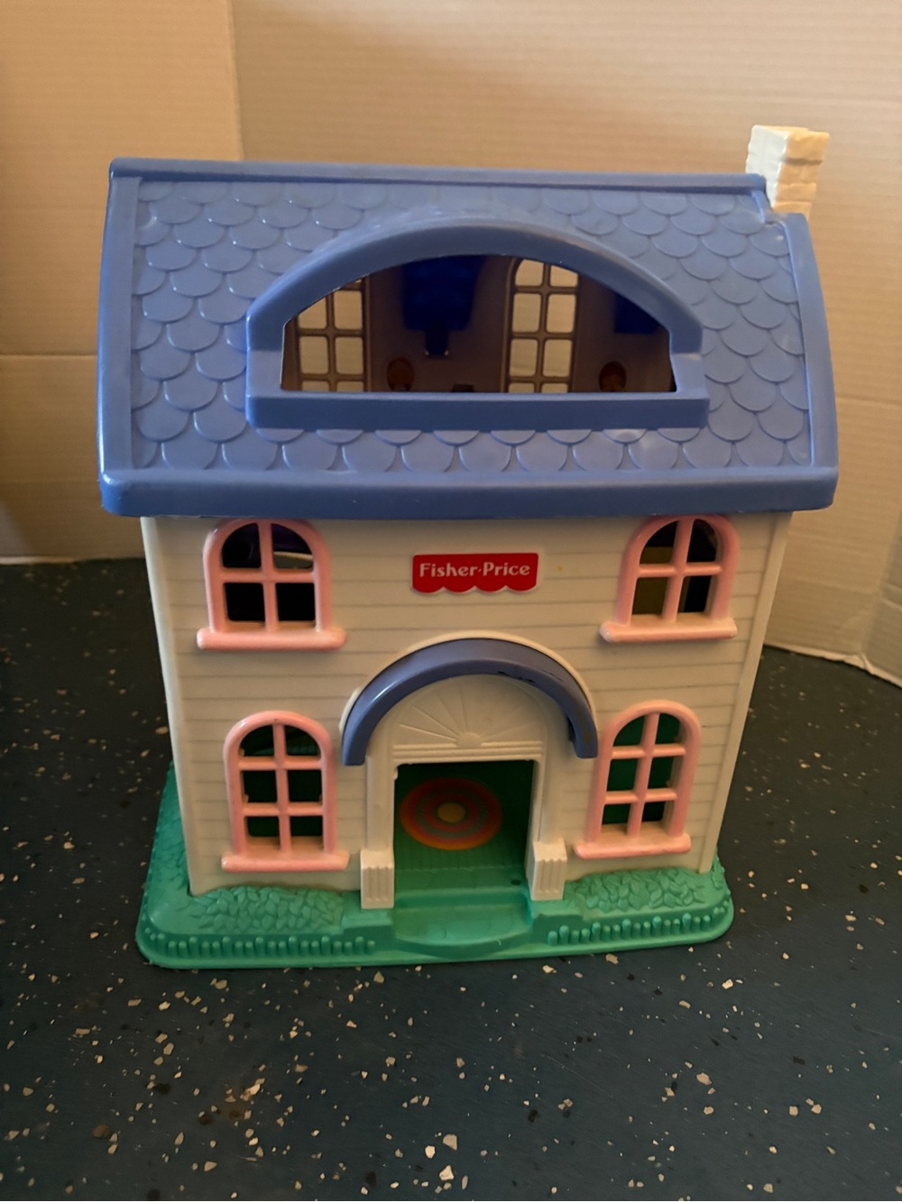 Fisher-Price Blue & Pink Playhouse Toy for Kids 1995